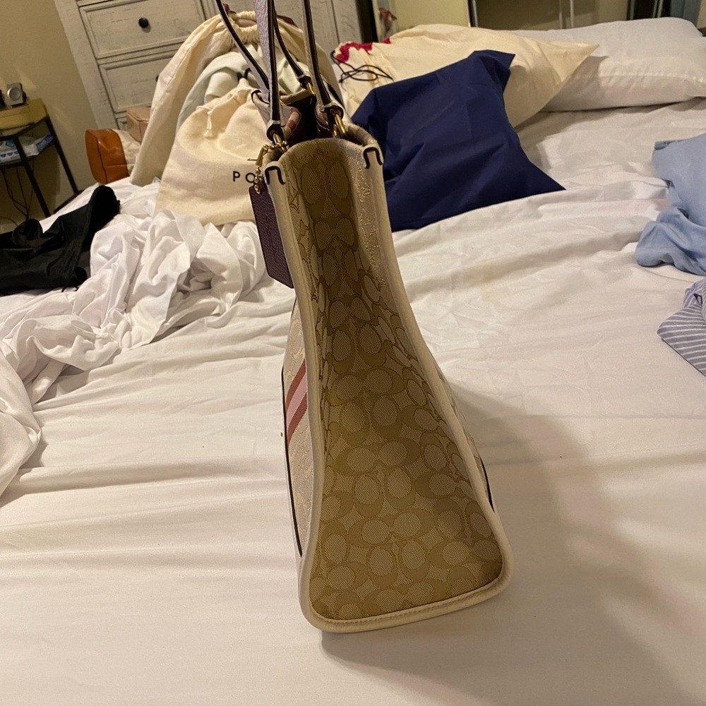 Coach signature khaki tote - Picture 4 of 15